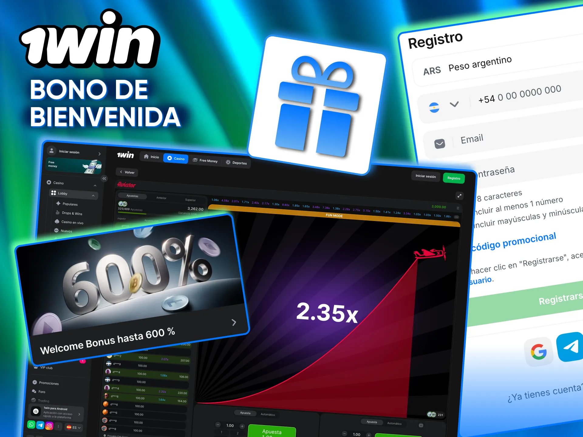 Activa tu bono de bienvenida en 1win y disfruta Aviator en Argentina.