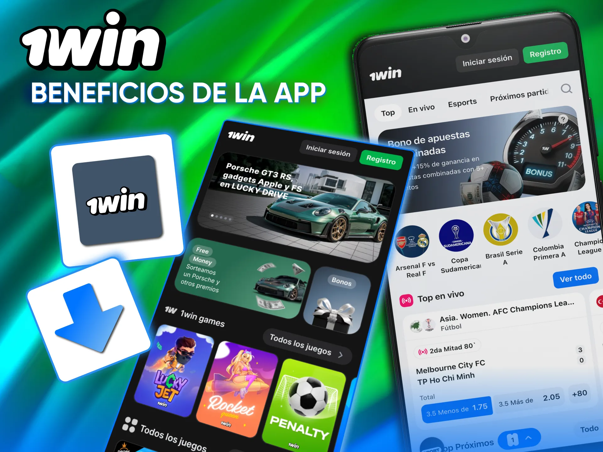 En la app de 1win disfrutas beneficios exclusivos.