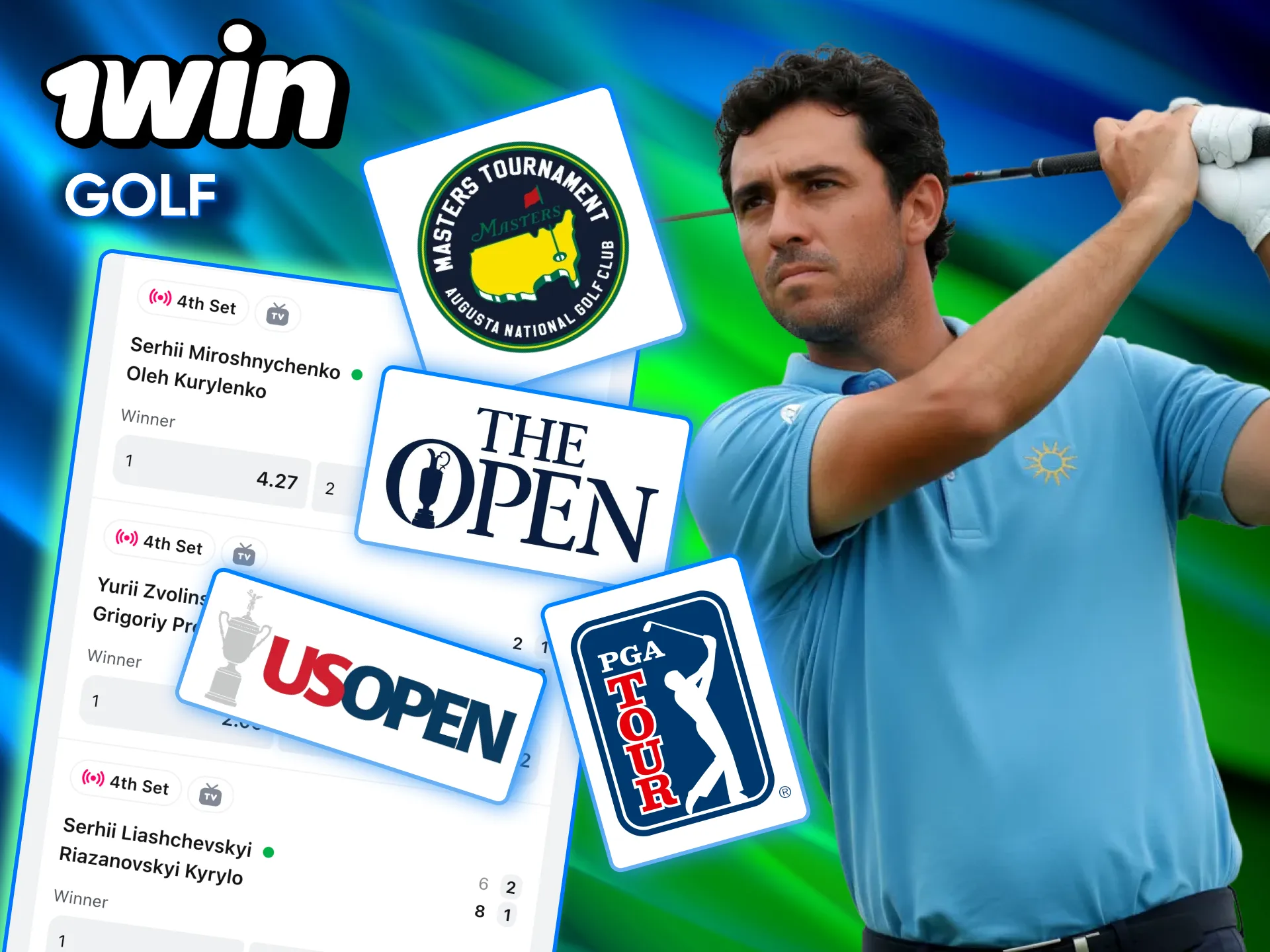 Experiencia deportiva completa en golf gracias al sitio oficial de 1win.